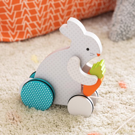 Busy Bunny Wooden Pull Toy [KSIĄŻKA]