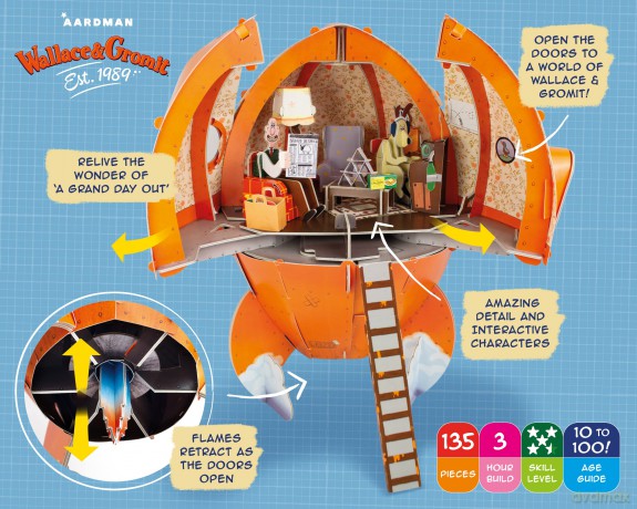 BYO Wallace Gromit Rocket [KSIĄŻKA]