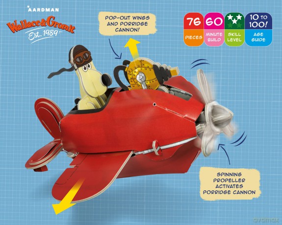 BYO Wallace Gromit Sidecar Plane [KSIĄŻKA]