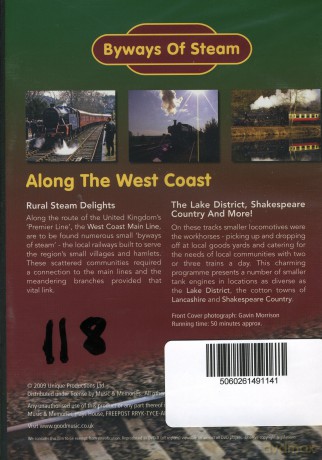 Byways Of Steam Along The West Coast [DVD]