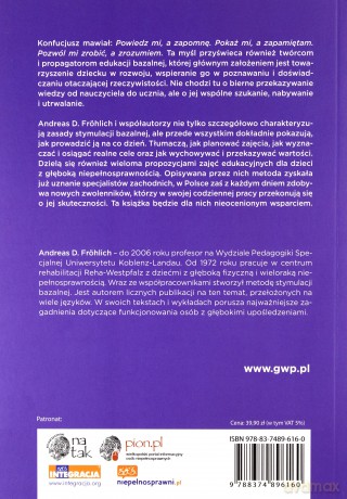 Edukacja Bazalna. Nauczanie I Terapia Dzieci Z Głęboką Niepełnosprawnością - Andreas Frölich D. [KSIĄŻKA]