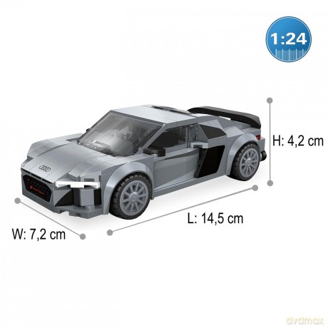 CaDA Audi R8 CoupŠ 1:24 grau Bricks