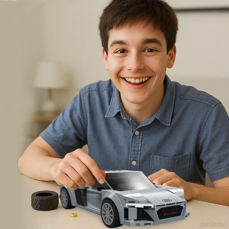 CaDA Audi R8 CoupŠ 1:24 grau Bricks