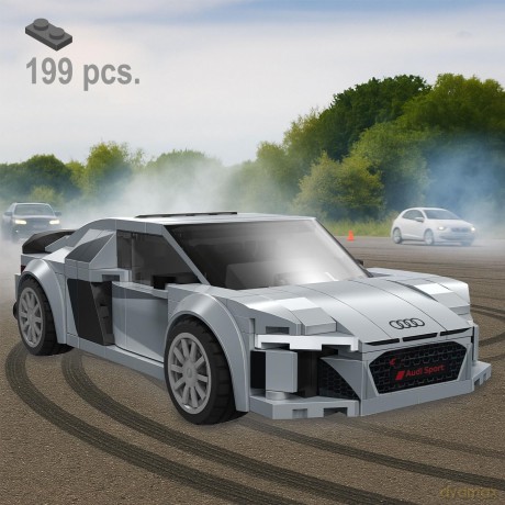CaDA Audi R8 CoupŠ 1:24 grau Bricks