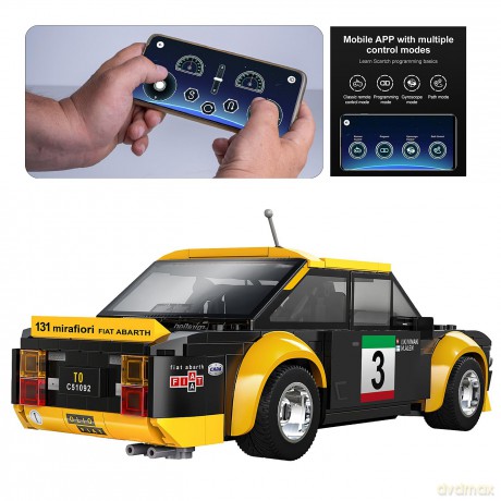 CaDA Fiat Abarth 131 1:20 schwarz 2,4GHP10SpielwarenDIVERSE530211280930.99107.11.20250571234 978383
