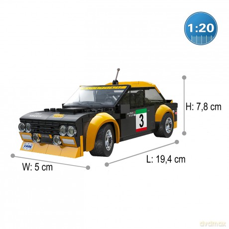 CaDA Fiat Abarth 131 1:20 schwarz 2,4GHP10SpielwarenDIVERSE530211280930.99107.11.20250571234 978383