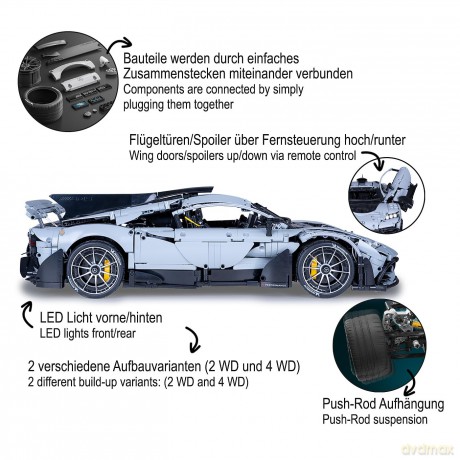 CaDA Mercedes-AMG ONE 1:8 grau 2,4GHz