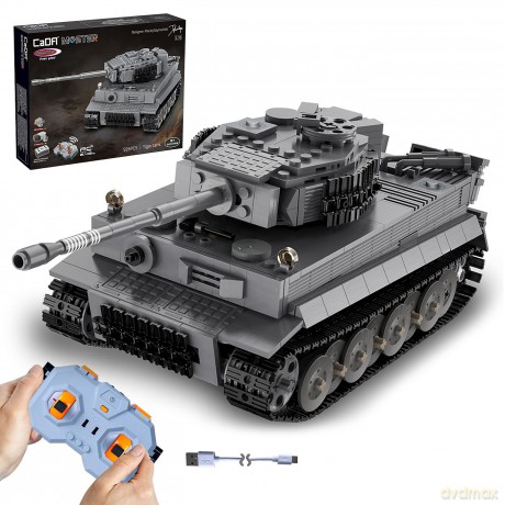 CaDA Panzer Tiger 1:35 grau 2,4GHz BricP10SpielwarenDIVERSE530215827289.99116.12.20250571234 570201