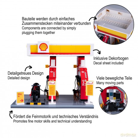 CaDA Shell Tankstelle Bricks