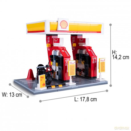 CaDA Shell Tankstelle Bricks