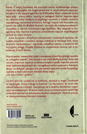 Imperium Tajemnic. Brytyjski Wywiad, Zimna Wojna I Upadek Imperium - Calder Walton [KSIĄŻKA]