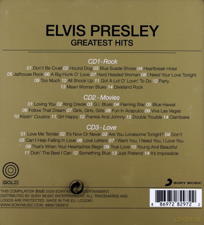 Elvis Presley: Gold - Greatest Hits (steel box) [3CD]