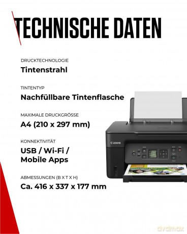 Canon: Canon PIXMA G3570 3 in 1 Tintenstrahl-Mu
