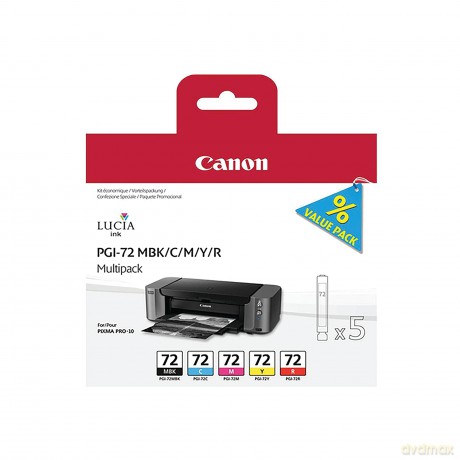 Canon Tinten PGI-72mbk/C/M/Y/R