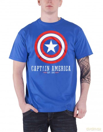 CAPTAIN AMERICA - Blue - T-Shirt (S)