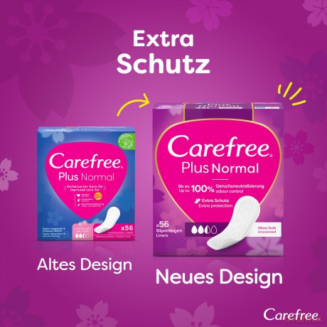 Carefree Slipeinlagen Plus Normal mit Fr