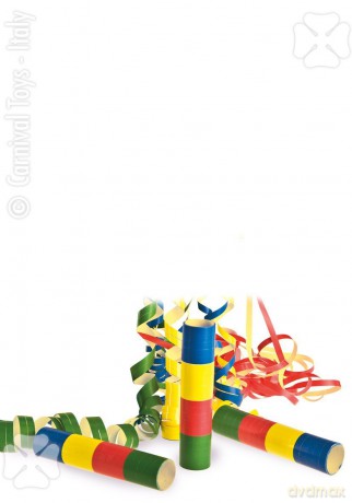 Carnival Toys 4456 - Stella Filante Lusso Stampa 1 Lato 20 Rotolini 7mm