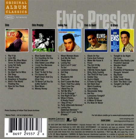 Elvis Presley: Original Album Classics [BOX] [5CD]