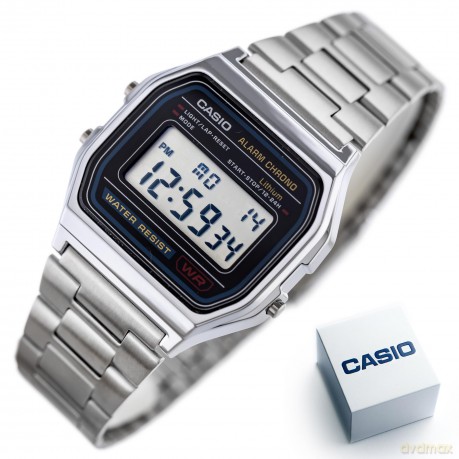 CASIO A158WA-1DF Vintage Unisex-Uhr Digi