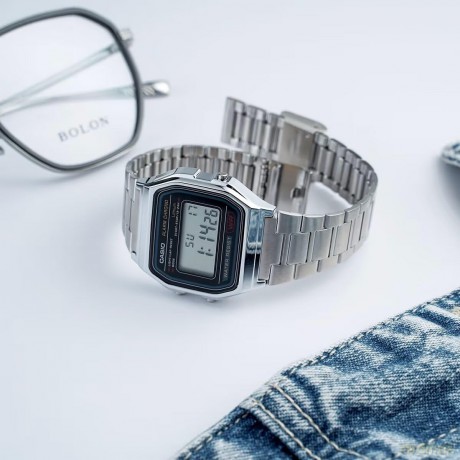 CASIO A158WA-1DF Vintage Unisex-Uhr Digi