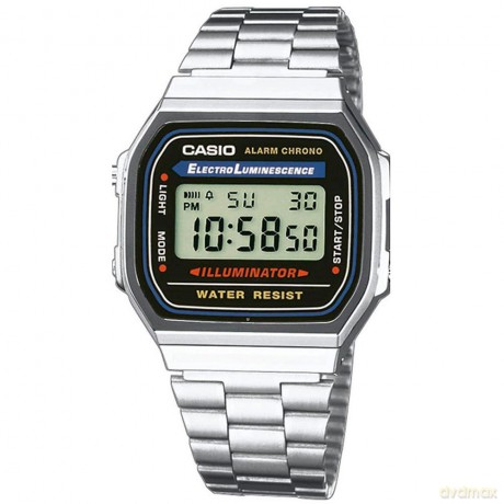 CASIO A168WA Unisex-Uhr Digital mit Edel