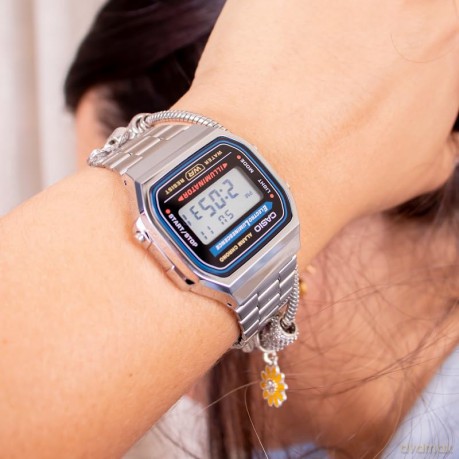 CASIO A168WA Unisex-Uhr Digital mit Edel