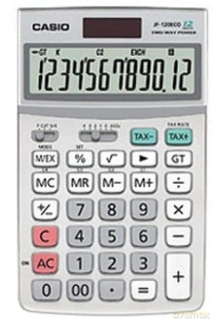 Casio: CASIO JF-120ECO Tischrechner silber