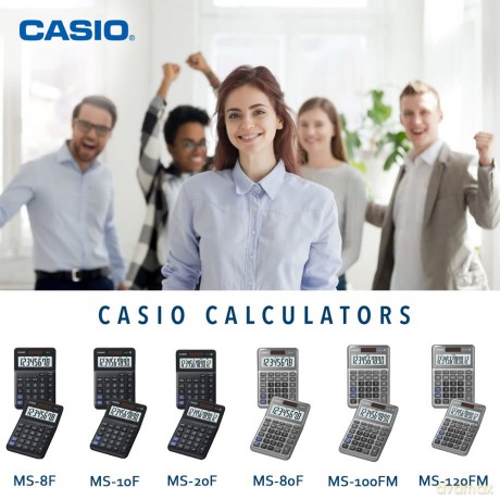 Casio: CASIO MS-80F Tischrechner grau