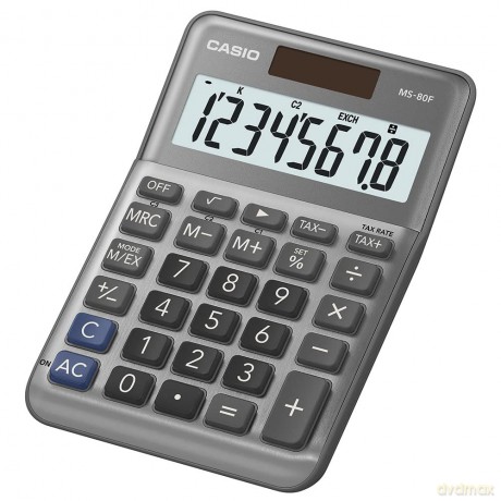 Casio: CASIO MS-80F Tischrechner grau