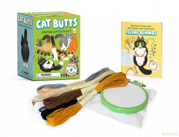 Cat Butts CrossStitch Kit [KSIĄŻKA]