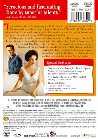 Cat On A Hot Tin Roof [DVD]