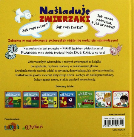 Naśladuję Zwierzaki. 2-Latek Umie! - Urszula Kozłowska [KSIĄŻKA]