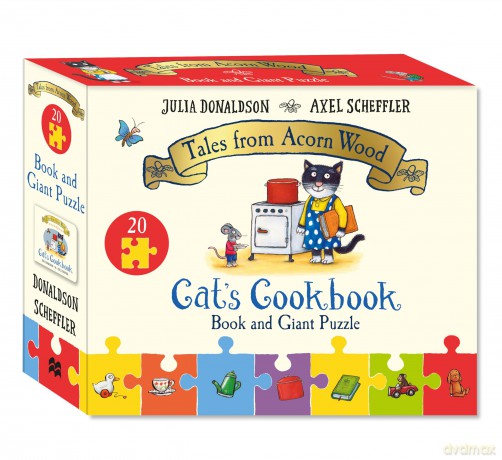 Cats Cookbook Book and Giant Puzzle Gift Set [KSIĄŻKA]