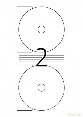 CD-Etiketten,maxi,50St.weiss