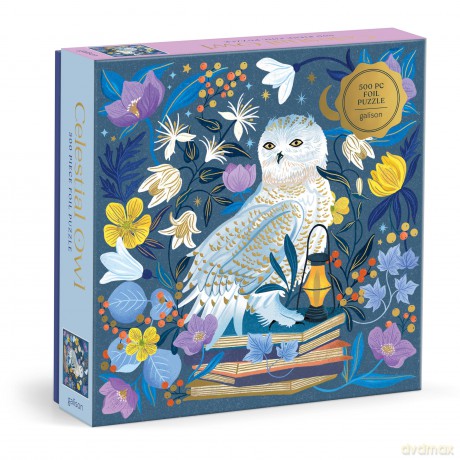 Celestial Owl 500 Piece Foil Puzzle [KSIĄŻKA]