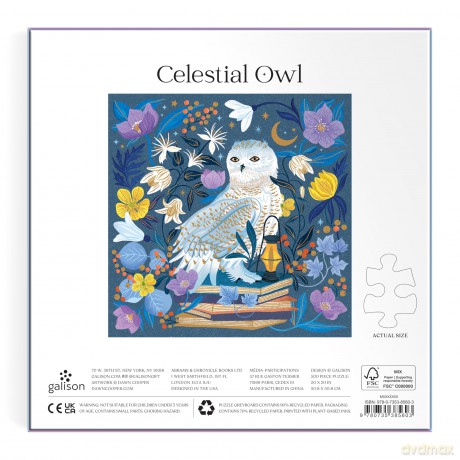 Celestial Owl 500 Piece Foil Puzzle [KSIĄŻKA]