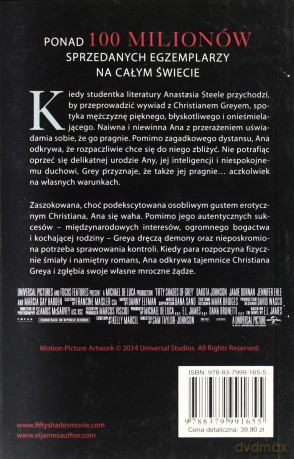 Pięćdziesiąt Twarzy Greya - E L James (filmowa) [KSIĄŻKA]