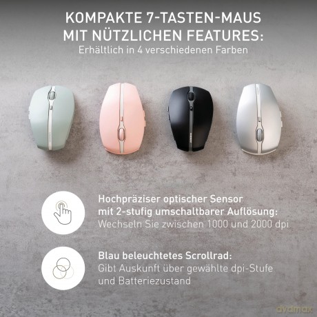 CHERRY GENTIX BT Maus ergonomisch kabell