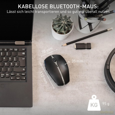 CHERRY GENTIX BT Maus ergonomisch kabell