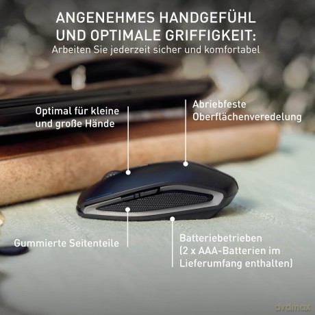CHERRY GENTIX BT Maus ergonomisch kabell