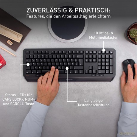 CHERRY GENTIX DESKTOP Tastatur-Maus-Set
