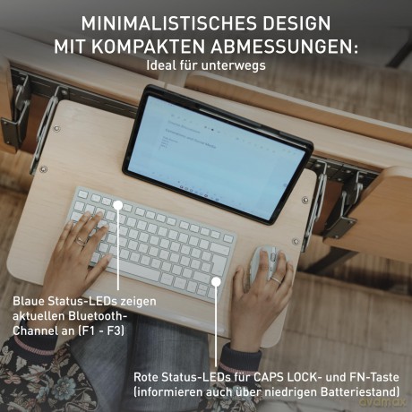 CHERRY KW 7100 MINI BT Tastatur kabellos
