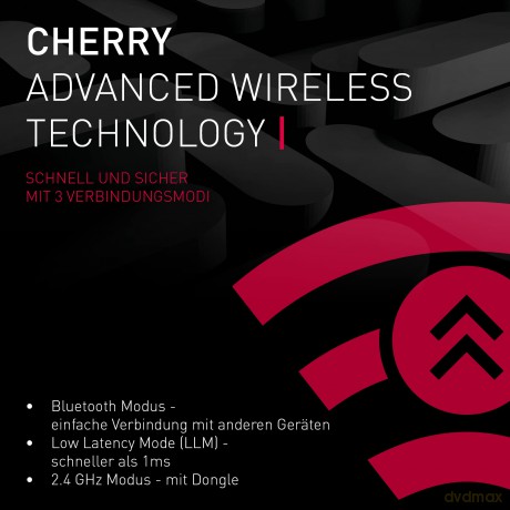 CHERRY MX 3.0S WIRELESS KEYBOARD MX red