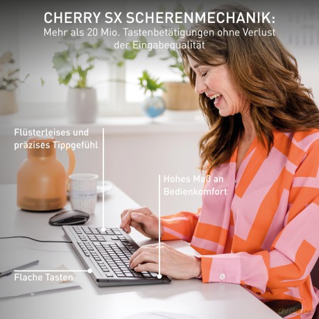 CHERRY STREAM Tastatur kabelgebunden