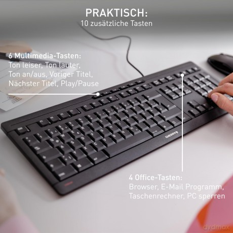 CHERRY STREAM Tastatur kabelgebunden