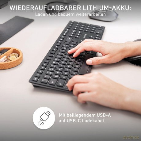 CHERRY TAS KW 9100 SLIM Wireless CH-Layo