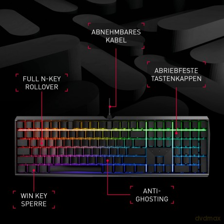 CHERRY TAS MX 3.0S RGB Corded DE-Layout