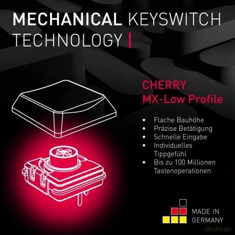CHERRY TAS MX-LP 2.1 Compact Wireless DE