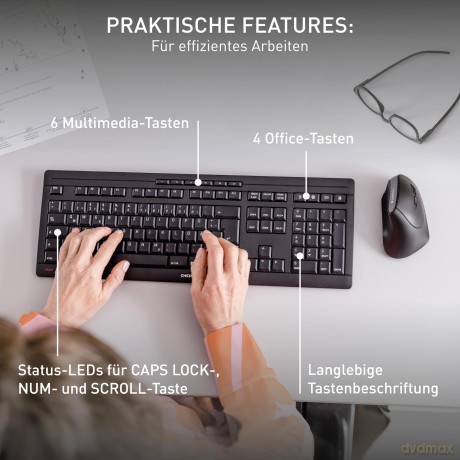 CHERRY TAS STREAM KEYBOARD Wireless CH-L