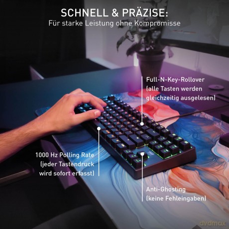 CHERRY XTRFY K4V2 TKL keyboard, black